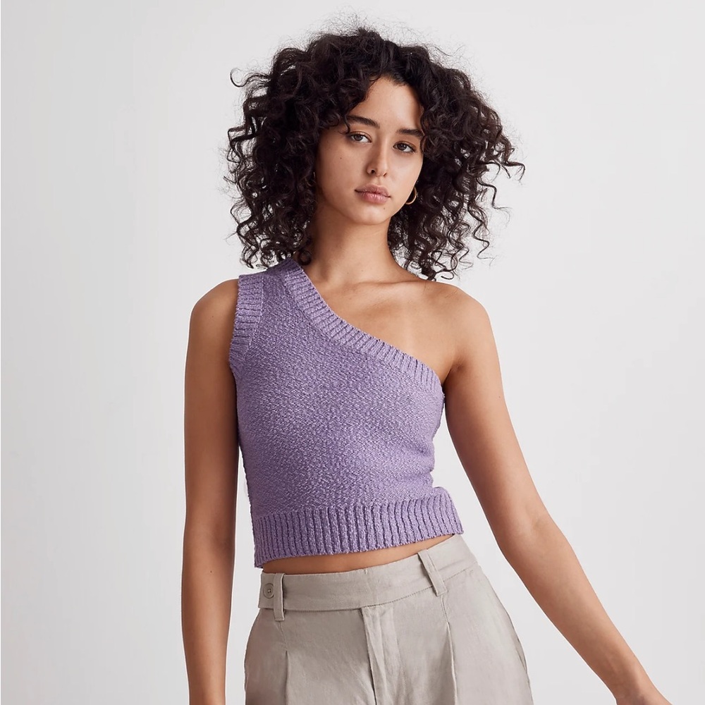 Madewell Knit One-Shoulder Sweater Tank